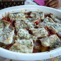 プロバンス料理の夕食の一品