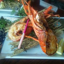 伊勢えびの鬼殻焼き