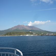 雄大な桜島をのんびり眺めてください