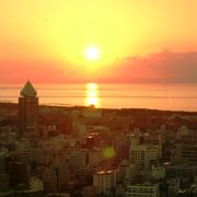 日本海の夕日がきれい