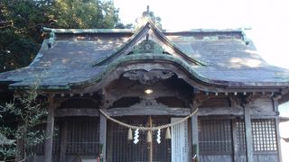 美々津の街はずれに神社