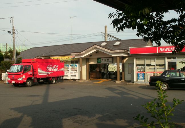 古い駅舎が残っています