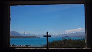 この教会を見るためにNZまで行きました(^_^;)