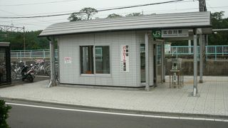 小さい駅舎です