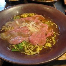赤鬼うどん　二代目　お出汁をかけた後