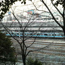 新幹線と電車がよく通るので写真がとりやすいです。