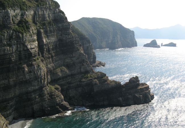 “鹿島断崖”を望む最高の景勝ポイント