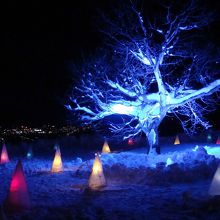 天狗山のイルミネーション
