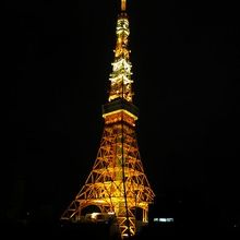 営業終了後の東京タワー