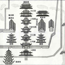 龍華寺の配置図