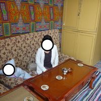 朝食会場のベランダ