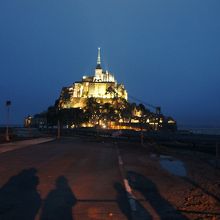 遠くからのモンサンミッシェルです。
