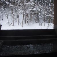 貸切は雪見露天