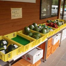 野菜果物の直売コーナー