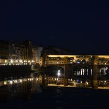 Ponte Vecchioの夜景。