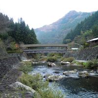 才谷屋横の川にかかる「かわべ浪漫八橋」の一つ