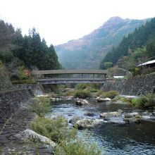 才谷屋横の川にかかる「かわべ浪漫八橋」の一つ