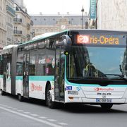 ROISSY　BUS　ロワシーバス（シャルル・ド・ゴール空港～オペラ）　日本語の案内もあり。車内もきれいです。