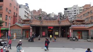 淡水散策の途中に