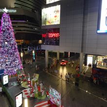 入口のクリスマス・ツリー