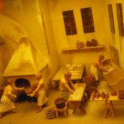 パン制作の歴史をジオラマ模型で