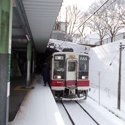 残雪の龍王峡ハイキングにて