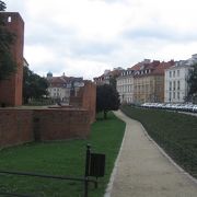 ワルシャワが中世都市であった名残り