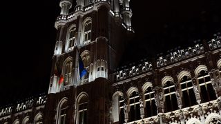 グラン・プラスの音と光のショー　幻想的でした