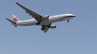 飛行機目の前！