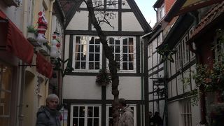 古い建物が残る地区