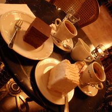 ケーキとコーヒー