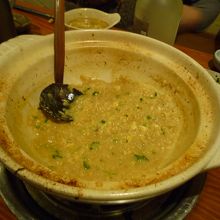 カモ鍋の後はおじや