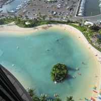 お部屋のラナイから見たラグーン