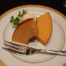 バームクーヘンもおいしい。