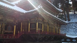 雪の残っている大猷院を楽しみたくて、参拝しました。