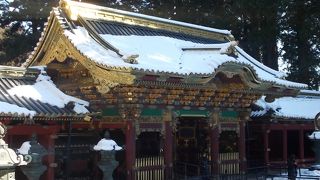 雪の残っている大猷院を楽しみたくて参拝した時に