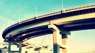 芝浦ふ頭からのレインボーブリッジ