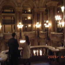 幕間に・・・シャンペンを片手に