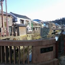 忠敬橋から見た小野川沿いの風景