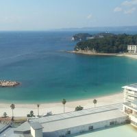 お風呂から見える絶景の白良浜