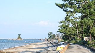 整備された海岸