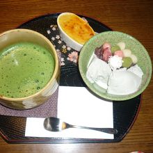 とってもおいしかったお抹茶セット