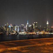 ニュージャージー州側から見るマンハッタンの夜景