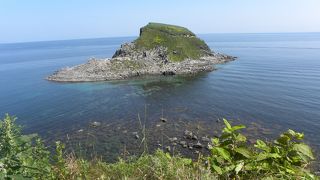 ポンモシリ島への浅瀬に、アザラシの姿を見かけました