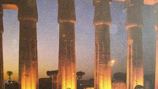 目を見張る柱群