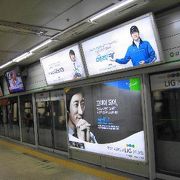 ソウルの地下鉄、変な方式だなぁ・・ 