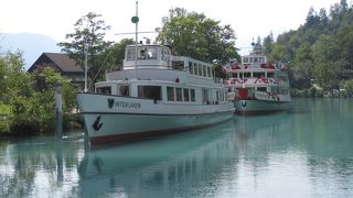 ゆったりとブリエンツ湖の遊覧船もいいものです