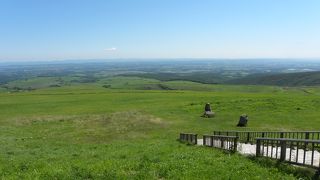 本当に広い牧場です