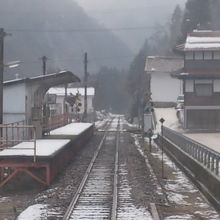 駅の遠景