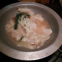 スープ炊き餃子（少し食べて減ってます）